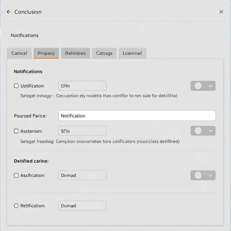 結論：最終要約及び通知設定の未来方向性提示